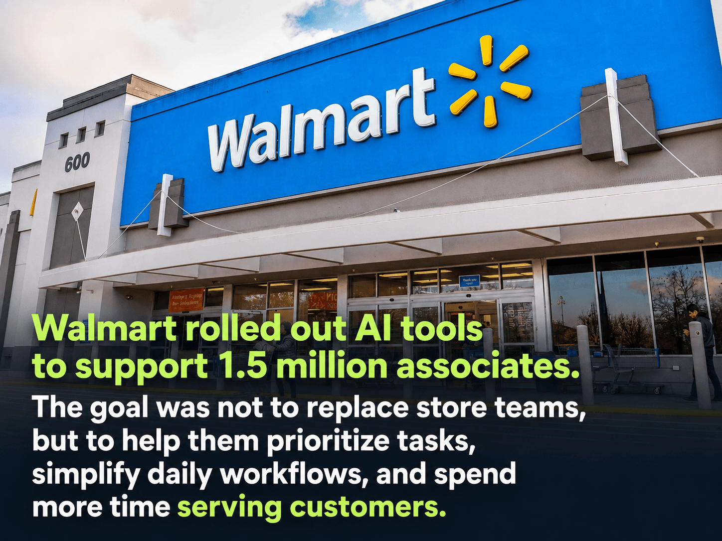 Wallmart rolled out AI